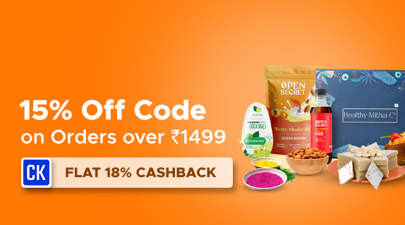 Open Secret: Flat 15% Off Code on Orders over Rs 1499 + Flat 18% CashKaro Cashback on all Orders